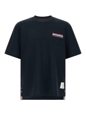 THOM BROWNE: T-shirts - T-Shirt - Bleu