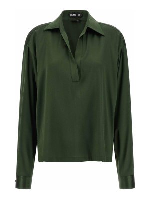 TOM FORD: polo shirts - Silk Polo Shirt