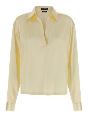 TOM FORD: polo shirts - Silk Polo Shirt