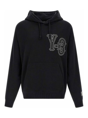 Y-3: Sweatshirts & Sweaters - El5 Gfx Hoodie