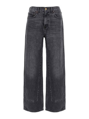 B SIDES JEANS: ストレートジーンズ - ストレートジーンズ - 黒