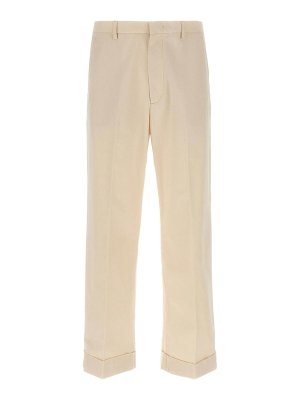 VALENTINO GARAVANI: pantaloni casual - Pantaloni con risvolto