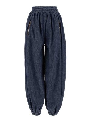 VALENTINO GARAVANI: straight leg jeans - Denim Chambray Pants