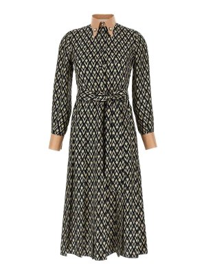 VALENTINO GARAVANI: ニーレングスドレス - 膝丈ドレス - マルチカラー