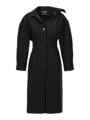 JACQUEMUS: knee length dresses - La Robe Chemise Dress
