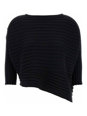 ISSEY MIYAKE: Tops y camisetas sin mangas - Top - Negro