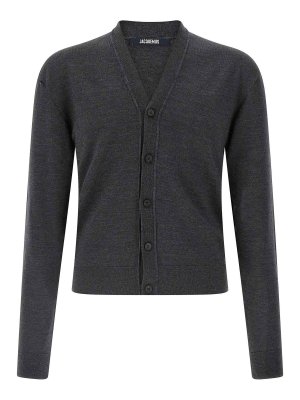 JACQUEMUS: cardigan - Cardigan Le Cardigan Brod
