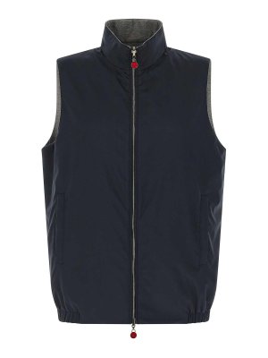 KITON: vests - Double Face Nylon Vest