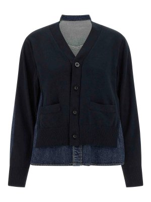 Sacai: cardigans - Shirt Cardigan