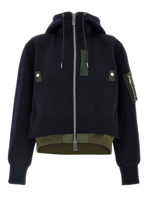 Sacai: Sweatshirts & Sweaters - Sponge Hoodie