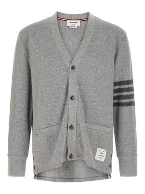 THOM BROWNE: cardigans - 4Bar Cardigan