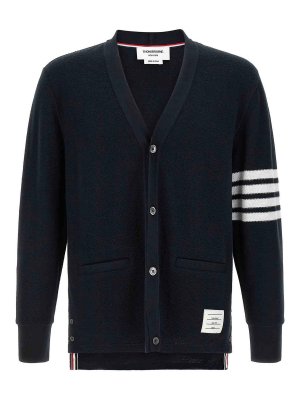 THOM BROWNE: cardigans - 4Bar Cardigan