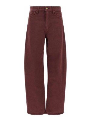 B SIDES JEANS: Jeans Rectos - Vaqueros Rectos - Rojo Oscuro