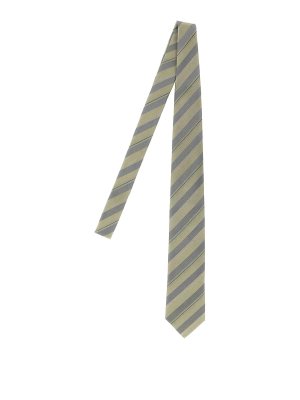 BRUNELLO CUCINELLI: ties & bow ties - Operated Stripe Tie