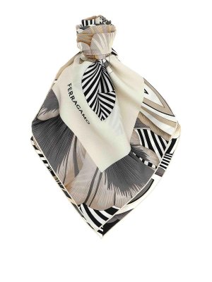 FERRAGAMO: scarves - Brezza Print Scarf