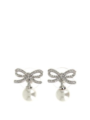 Self Portrait: Orecchini - Orecchini di perle con fiocco