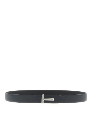 TOM FORD: belts - Hammered Reversible Belt