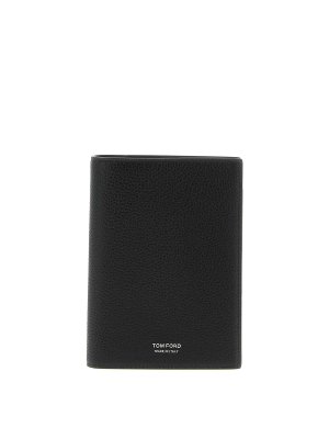 TOM FORD: wallets & purses - Hammered Leather Passport Holder