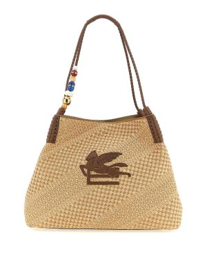 ETRO: Schultertaschen - Schultertasche - Beige