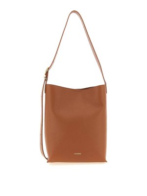 JIL SANDER: Bolsos de hombro - Bolsa De Hombro - Marrón