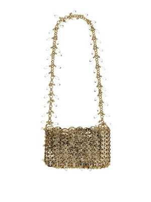RABANNE: shoulder bags - 1969 Nano Crystal Shoulder Bag