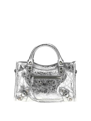 BALENCIAGA: トートバッグ - トートバッグ - 銀