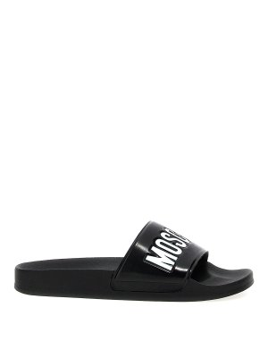 MOSCHINO: flip flops - Pool Slides