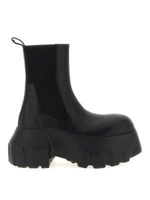 RICK OWENS: ankle boots - Beatle Mega Tractor Ankle Boots