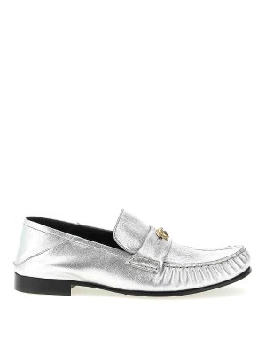 VERSACE: Mokassins und Slippers - Mokassins - Silber