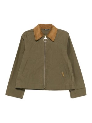 BARBOUR: casual jackets - Catlin Jacket In Military Green Cotton