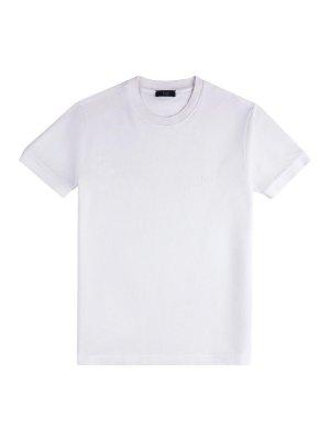 FAY: t-shirts - T-Shirt In White Cotton
