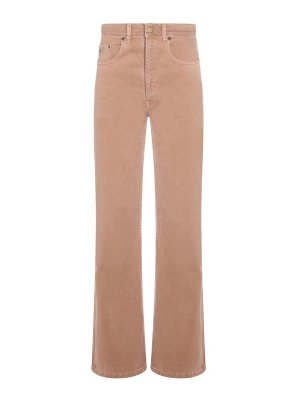 IOIS: jeans dritti, a sigaretta - Jeans a vita alta marrone chiaro