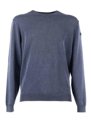 RRD Roberto Ricci Designs: crew necks - Crew Neck Sweater In Blue Color