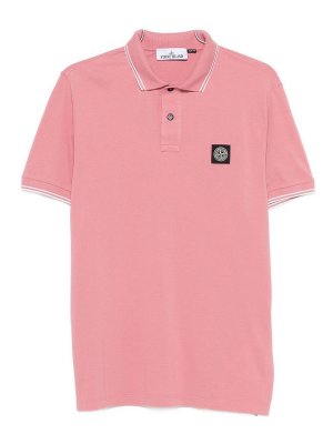 STONE ISLAND: Polos - Polo - Color Carne Y Neutral