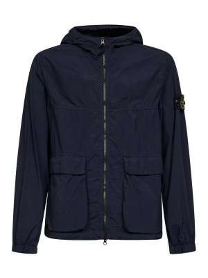 STONE ISLAND: casual jackets - Nylon Hooded Jacket
