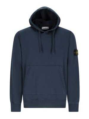 STONE ISLAND: Sweatshirts & Sweaters - Hoodie With Logo And Front Kangaroo Pocket