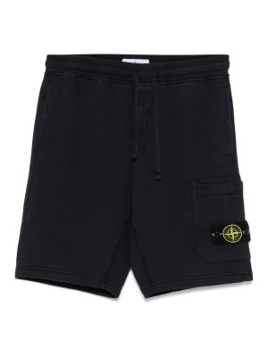 STONE ISLAND: Trousers Shorts - Blue Shorts In Cotton With Pocket