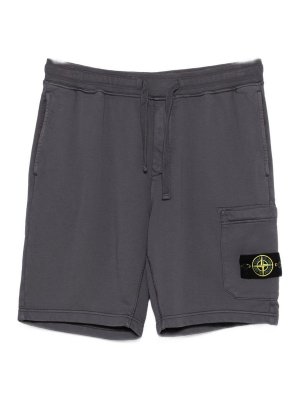 STONE ISLAND: Hosen Shorts - Shorts - Grau