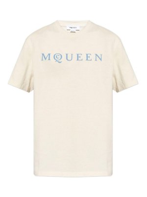 ALEXANDER MCQUEEN: T-shirts - T-Shirt - Weiß