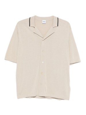 ASPESI: shirts - Button-Up Shirt In Beige Cotton