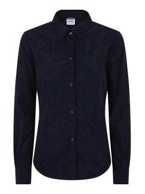 ASPESI: camicie - Giacca camicia in blu navy