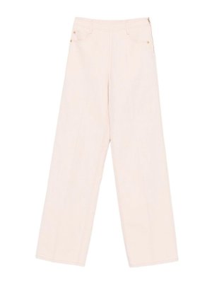 FORTE FORTE: pantaloni casual - Pantaloni My Pants In Cotone Rosa Chiaro
