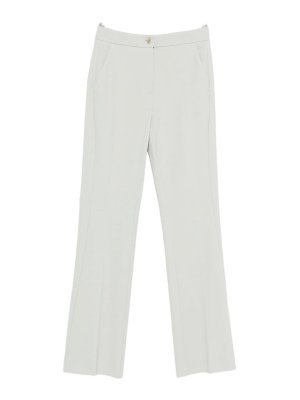 Pinko: Tailored & Formal trousers - Grey Straight-Leg Elegant Trousers