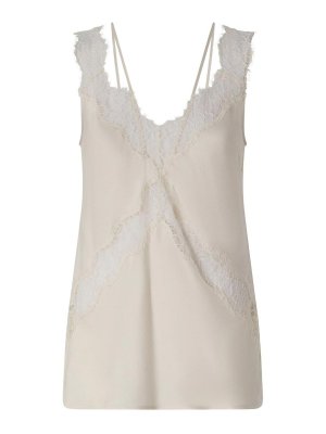 Pinko: Tops & Tank tops - Lydia Top In Pink With Lace