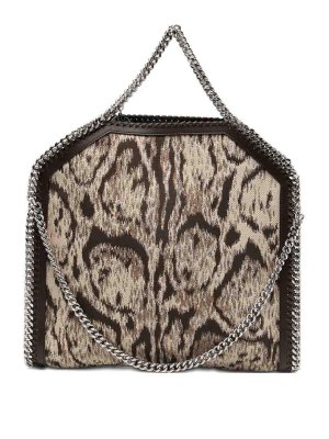 STELLA McCARTNEY: shoulder bags - Falabella Chain Animal-Print Shoulder Bag