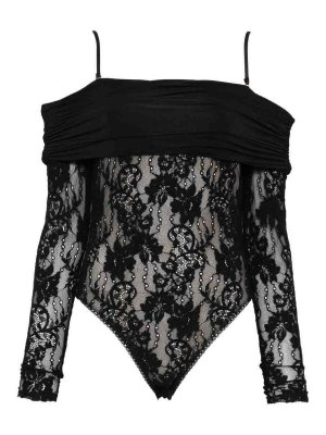 ZIMMERMANN: Tops & Tank tops - Black Lace Bodysuit