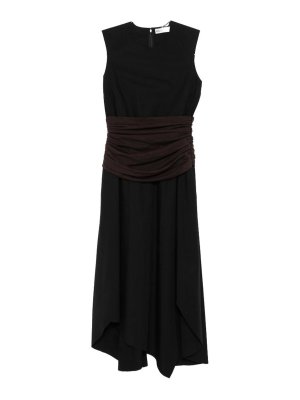 TORY BURCH: knee length dresses - Black Sleeveless Dress