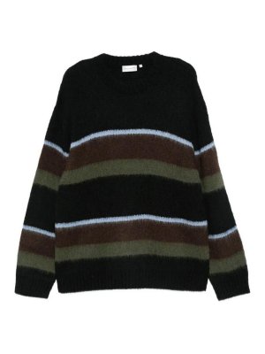 CARHARTT: crew necks - Striped Alpaca-Blend Sweater
