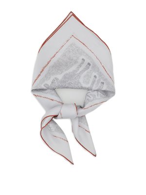 JACQUEMUS: scarves - Le Paysan Scarf In Grey Silk