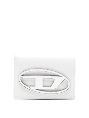 DIESEL: wallets & purses - Wallet In White Leather With Logo